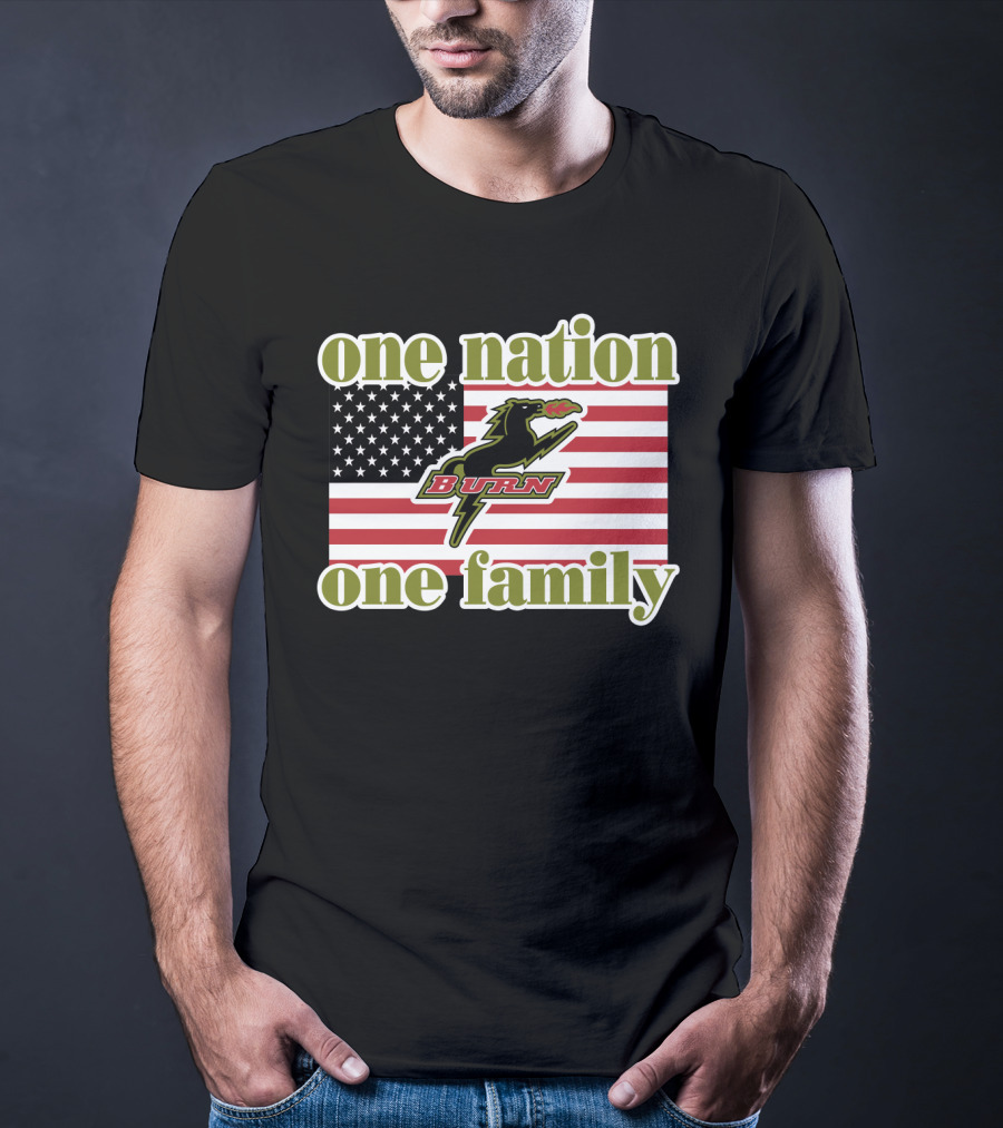 One Nation One Family Dallas Burn Flag T-Shirt