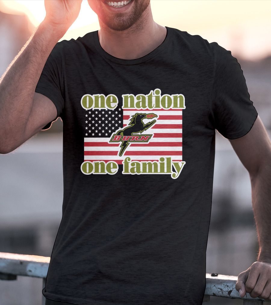 One Nation One Family Dallas Burn Flag T-Shirt