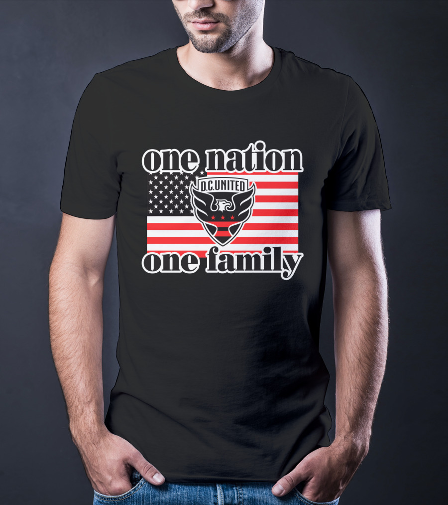 One Nation One Family Dc United American Flag T-Shirt