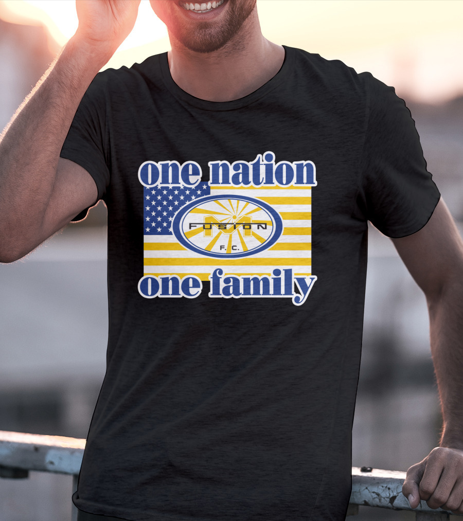 One Nation One Family Fusion F.c. Miami 137 American Flag T-Shirt