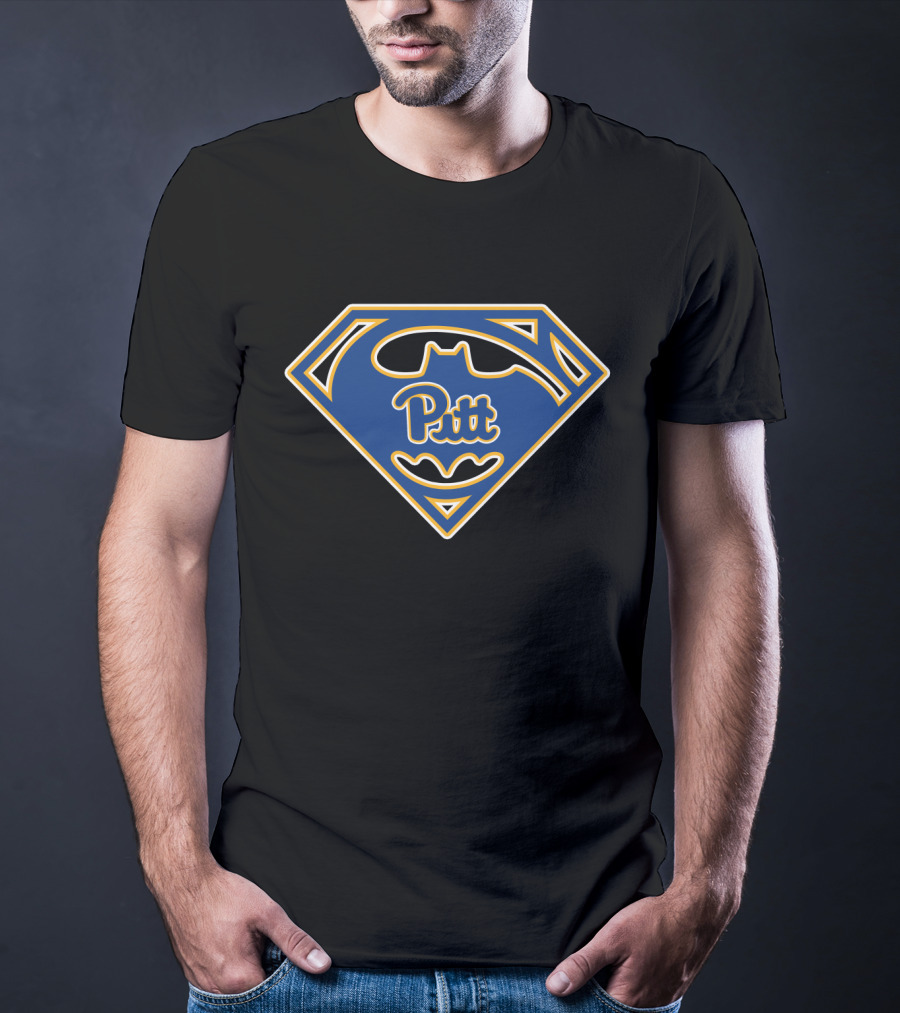 Pitt Panthers Batman Superhero Logo 33 Pittsburgh T-Shirt