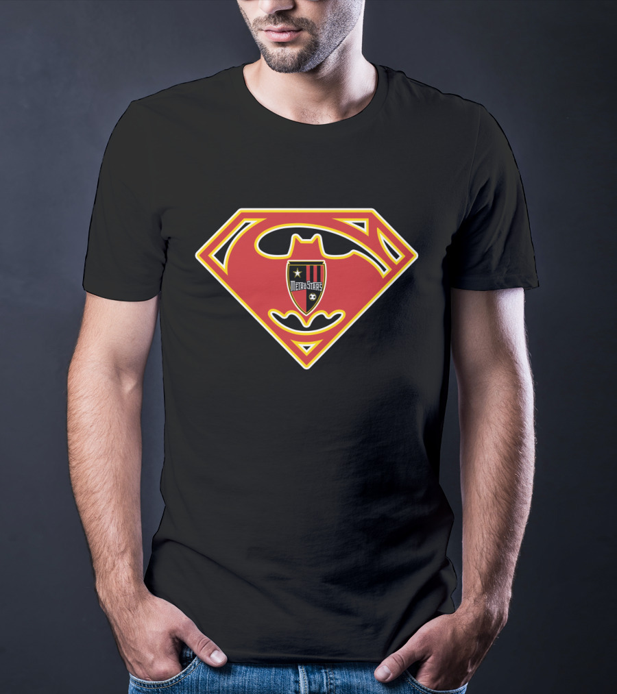 Metrostars 118 Logo Superman Batman Crossover Symbol T-Shirt