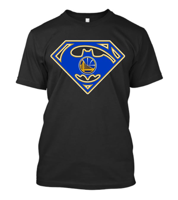 Golden State Warriors Superman Batman Logo Fusion T-Shirt