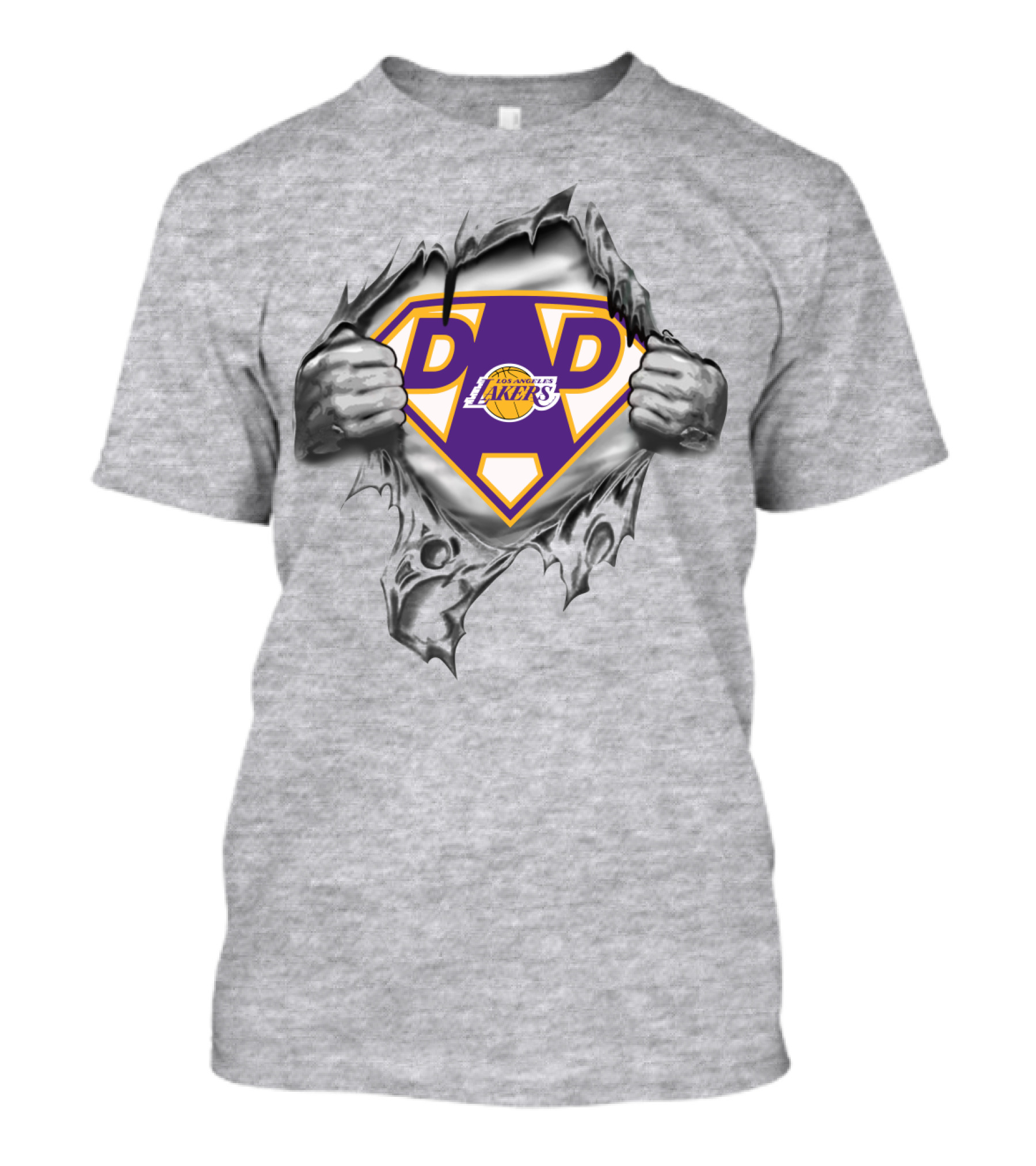 Super Dad Lakers Logo Burst T-Shirt