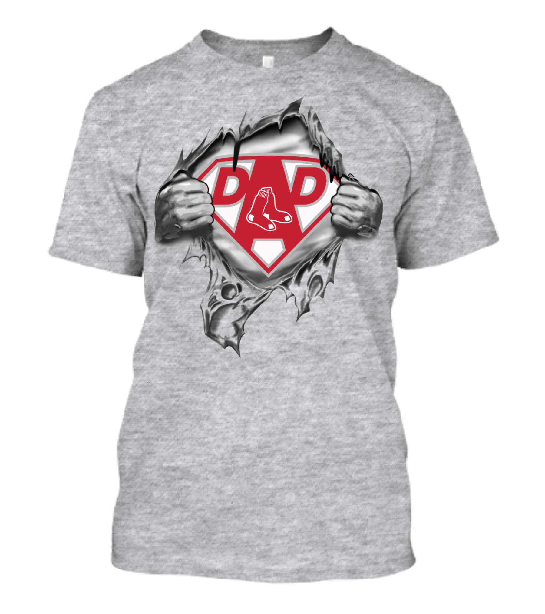 Dad Boston Red Sox Superhero T-Shirt