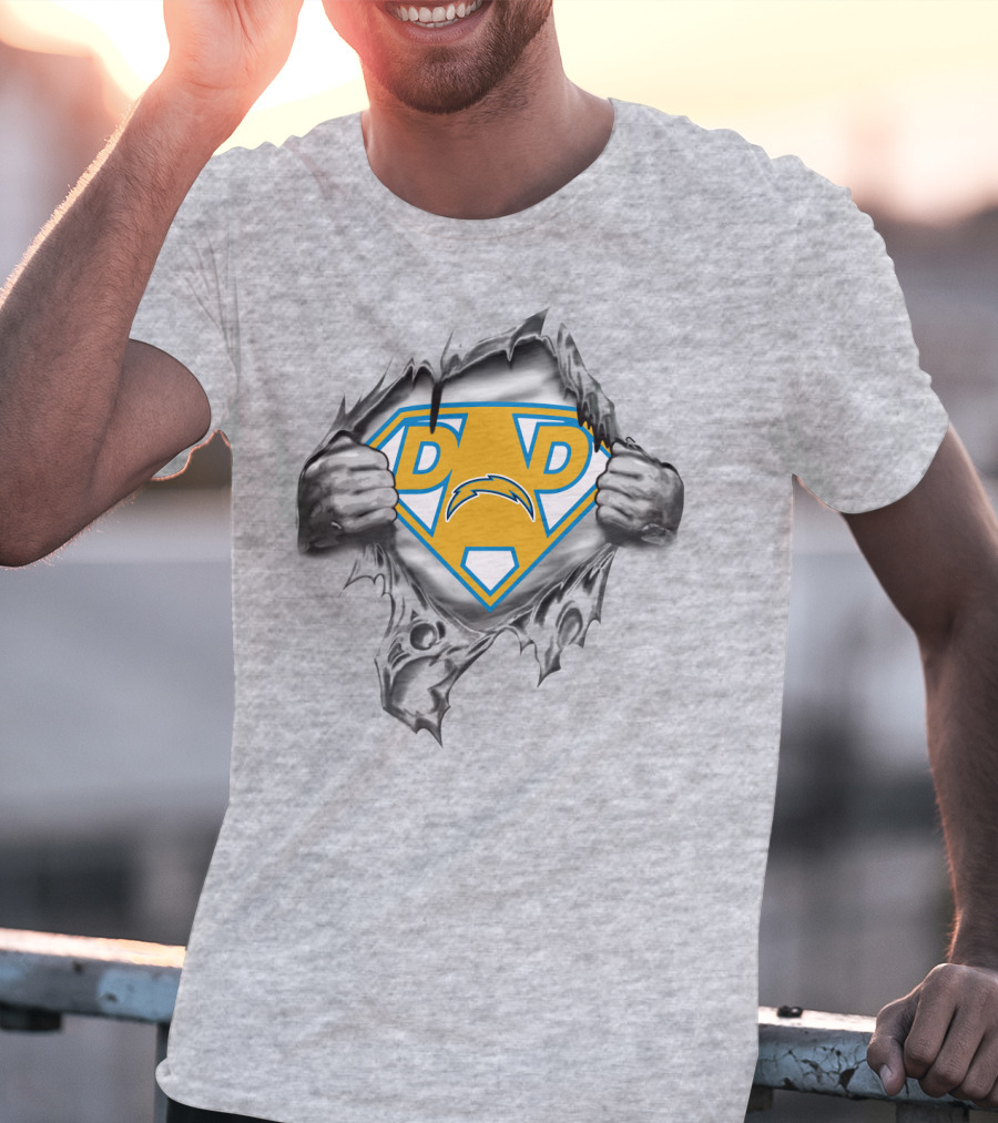 Super Dad Chargers Shield T-Shirt