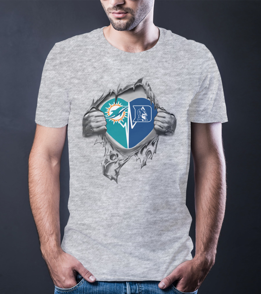 Dolphins Duke Heart Loyalty Fusion T-Shirt