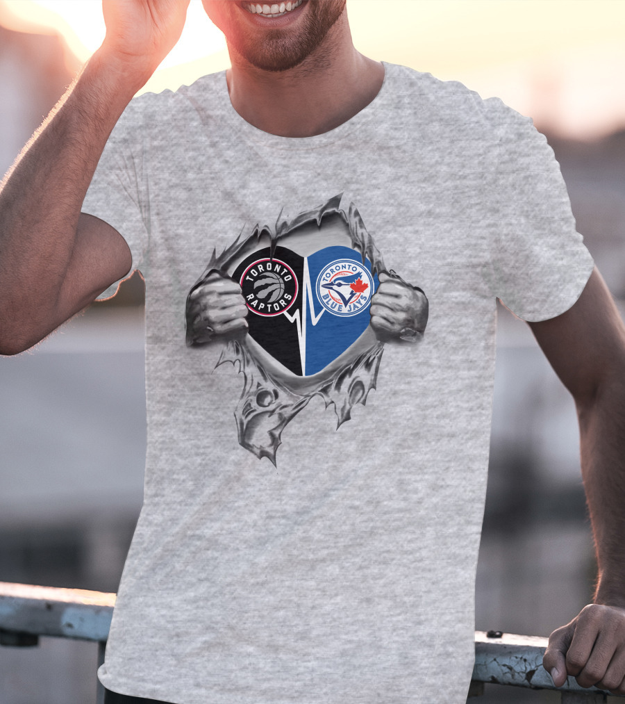 Toronto Raptors Blue Jays It's In My Heart T-Shirt