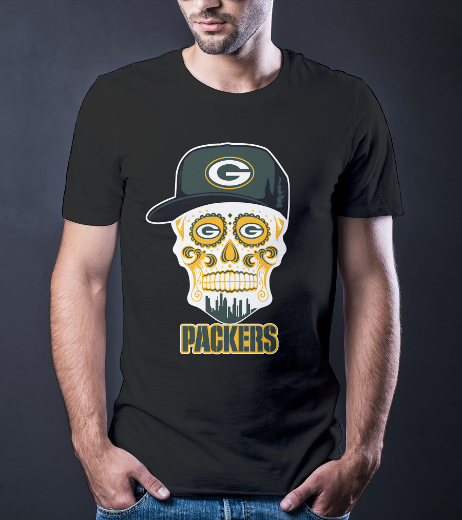 Packers Skull Green Bay Funny T-Shirt