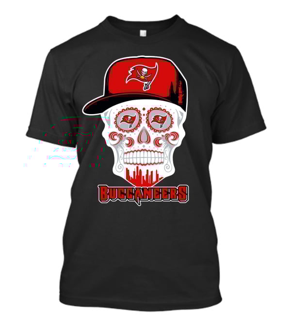 Tampa Bay Buccaneers Skull With Hat T-Shirt