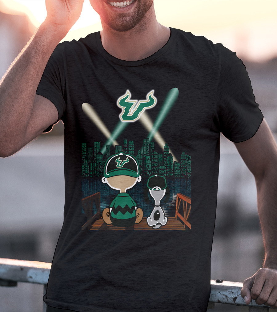 South Florida Bulls Nighttime Skyline Adventure T-Shirt