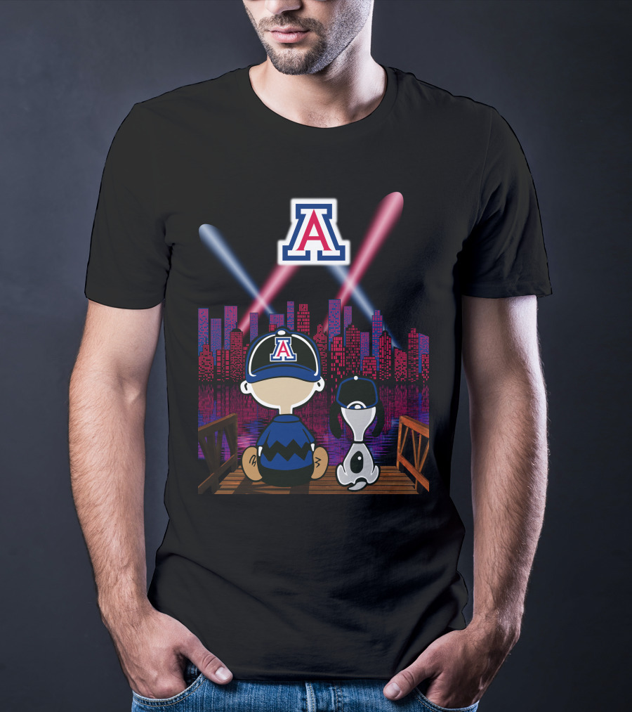 Arizona Wildcats '95 Night City Skyline Classic Scene T-Shirt