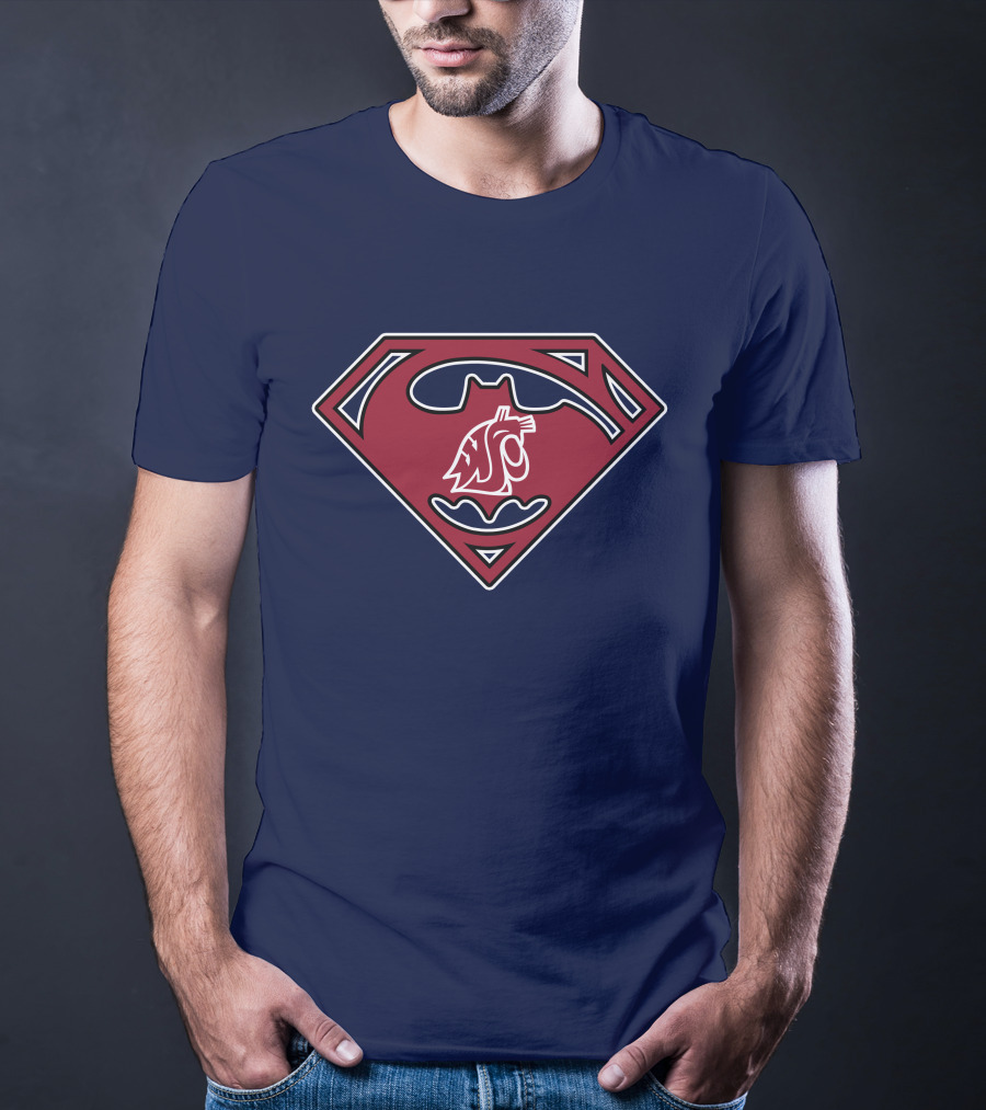 Superman Logo Washington State Cougars T-Shirt