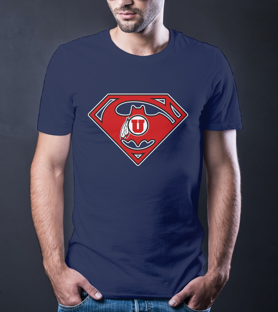 Utes Superman Batman Logo Fusion T-Shirt