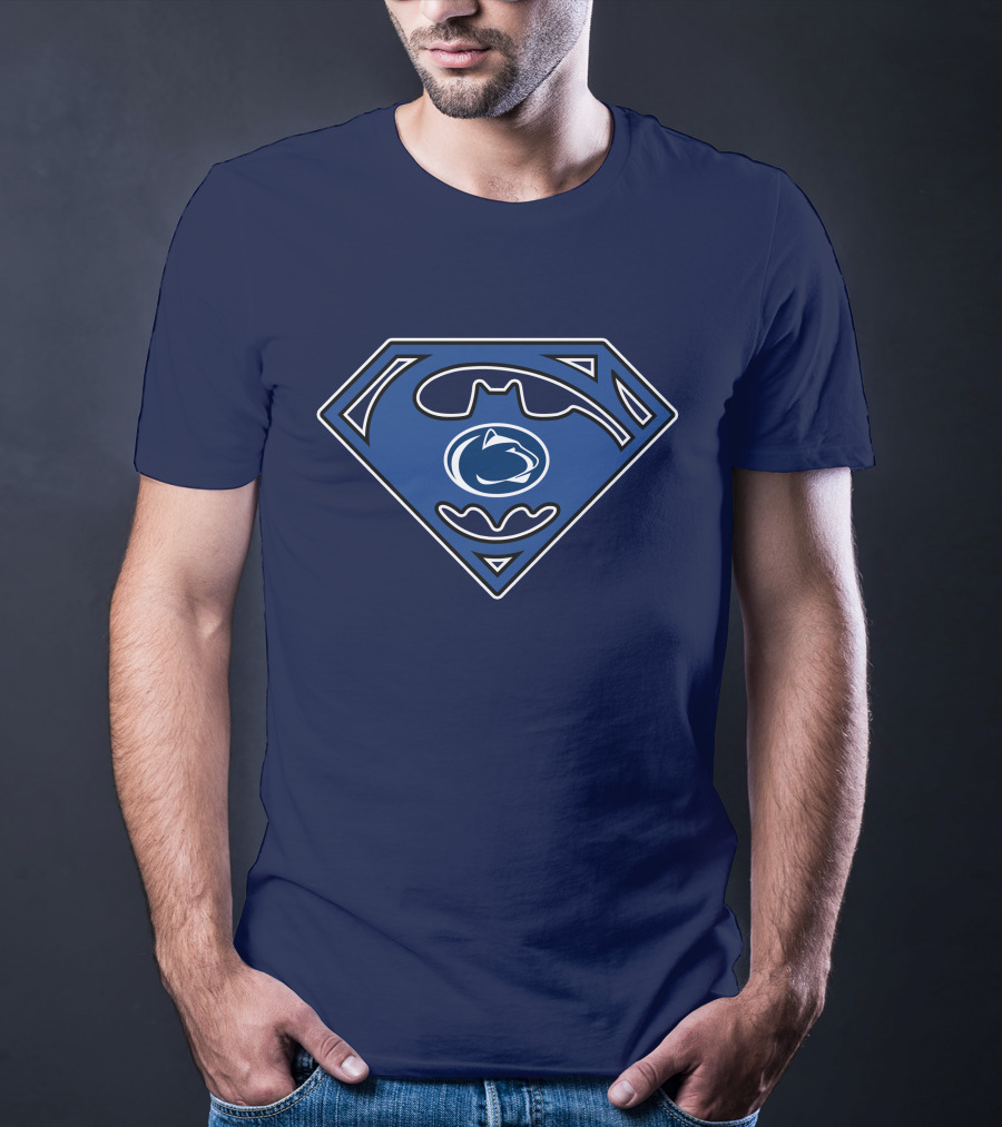 Penn State Nittany Lions Batman Superman Mashup T-Shirt