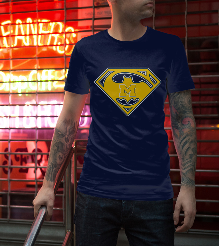 Michigan Wolverines 49 Super Bat T-Shirt