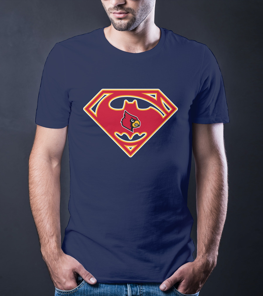 Louisville Cardinals Superman T-Shirt