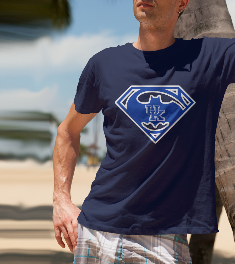 Kentucky Wildcats Uk Batman Superman Crossover T-Shirt