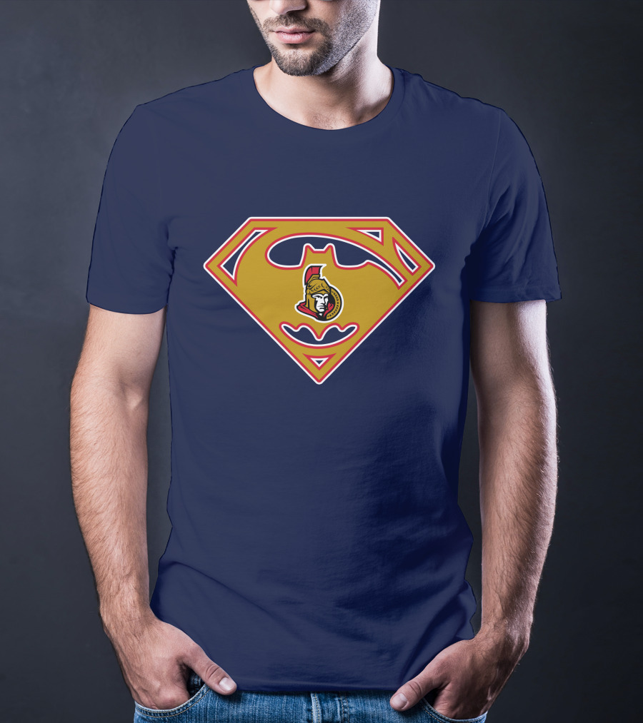 Ottawa Senators Superhero Logo Fusion T-Shirt
