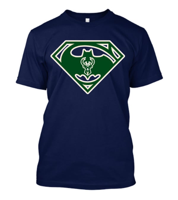 Milwaukee Bucks Superhero Logo 174 T-Shirt