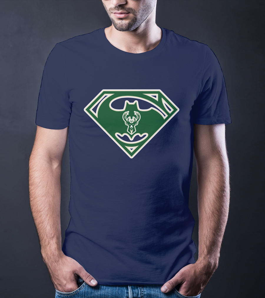 Milwaukee Bucks Superhero Logo 174 T-Shirt