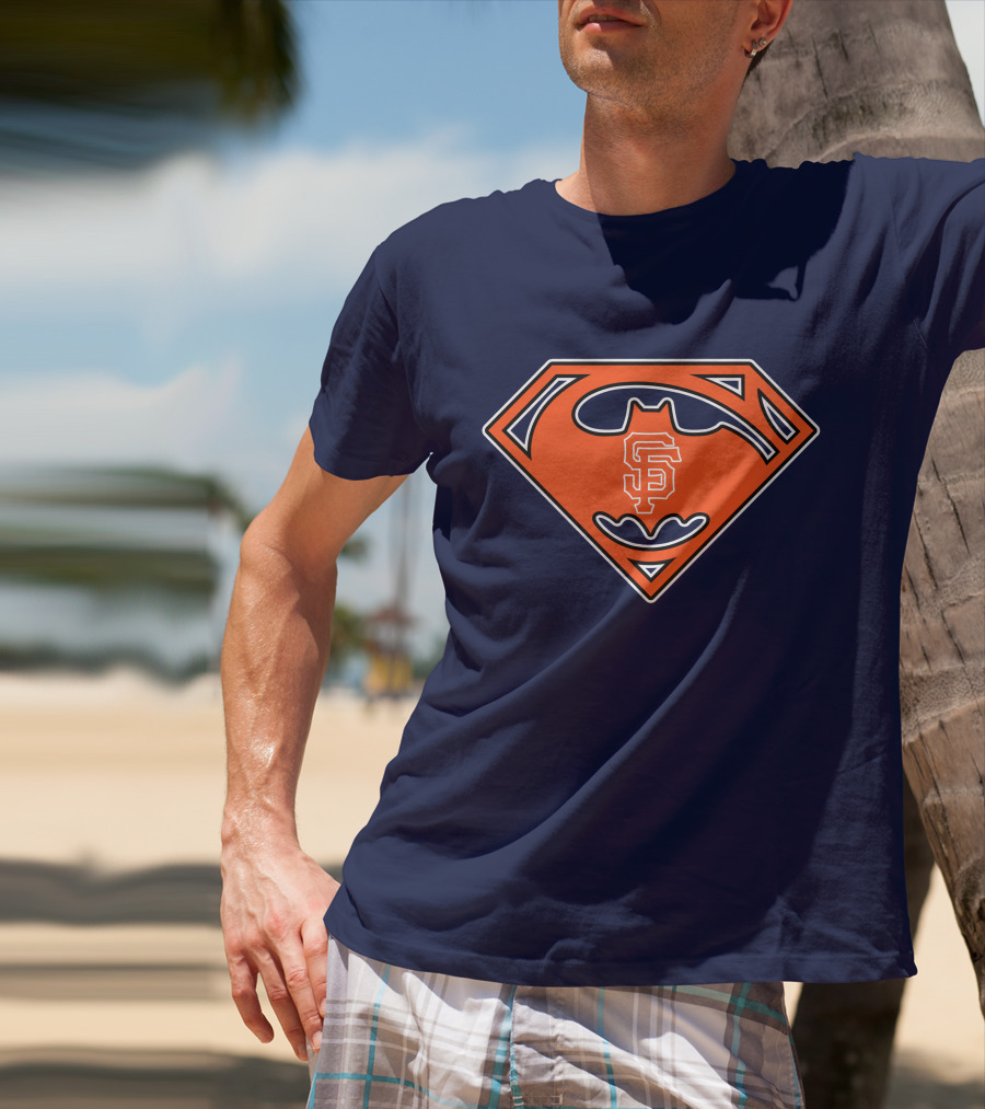 San Francisco Giants Superman Batman T-Shirt
