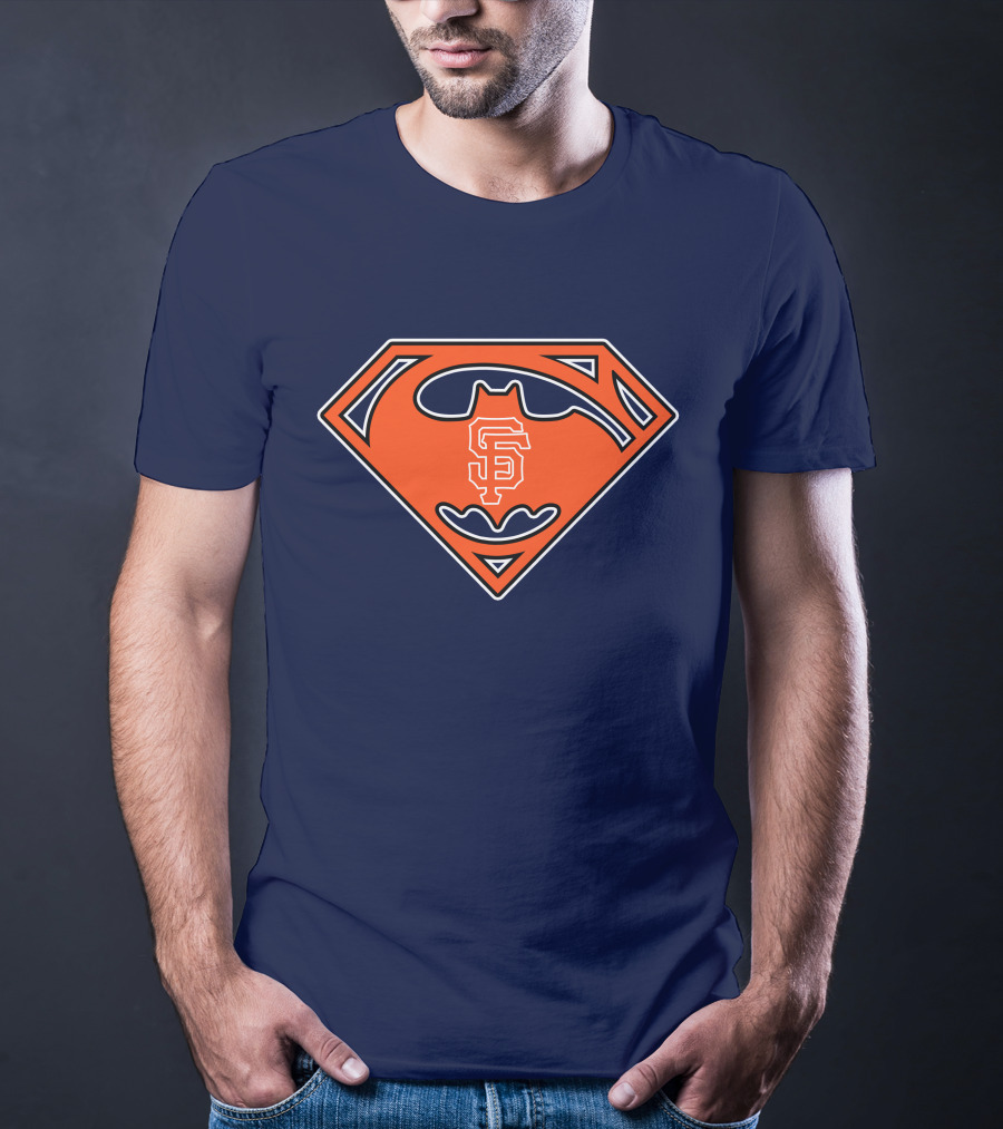 San Francisco Giants Superman Batman T-Shirt