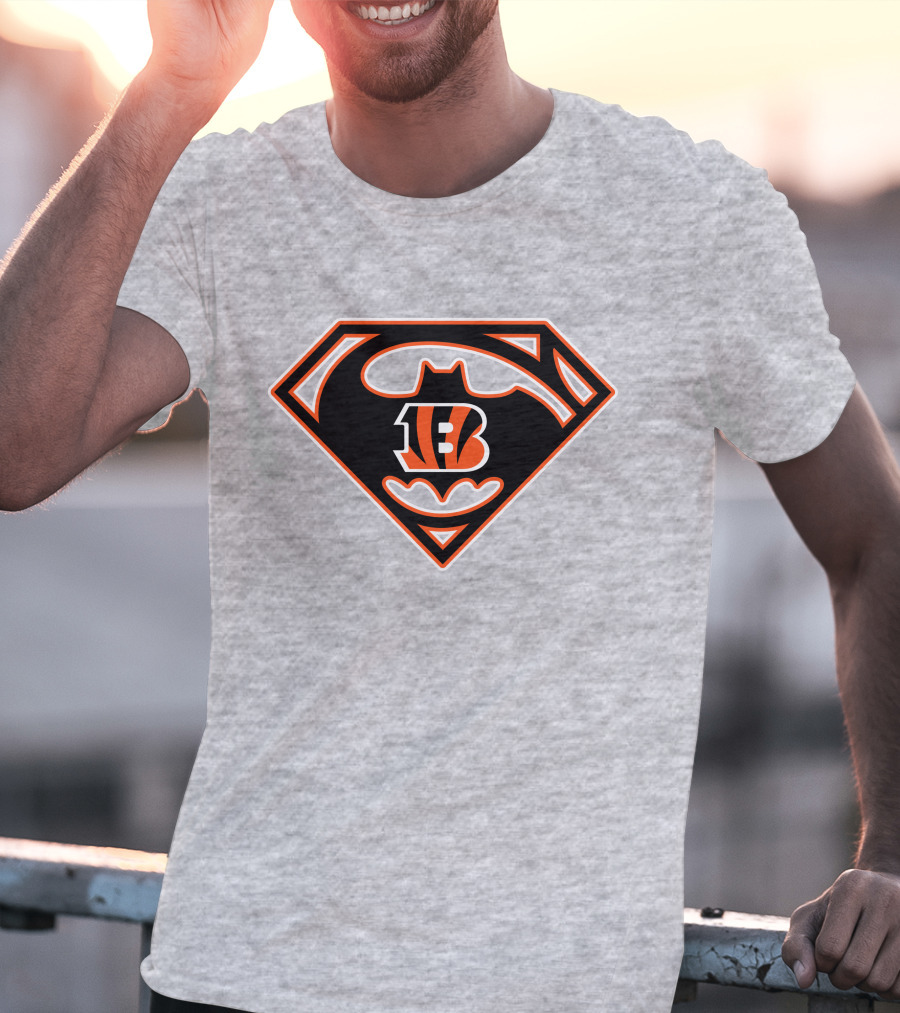 Cincinnati Bengals Batman Superman T-Shirt