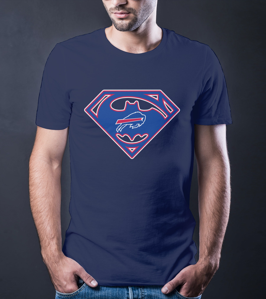 Buffalo Bills Superman Batman Logo Icon T-Shirt