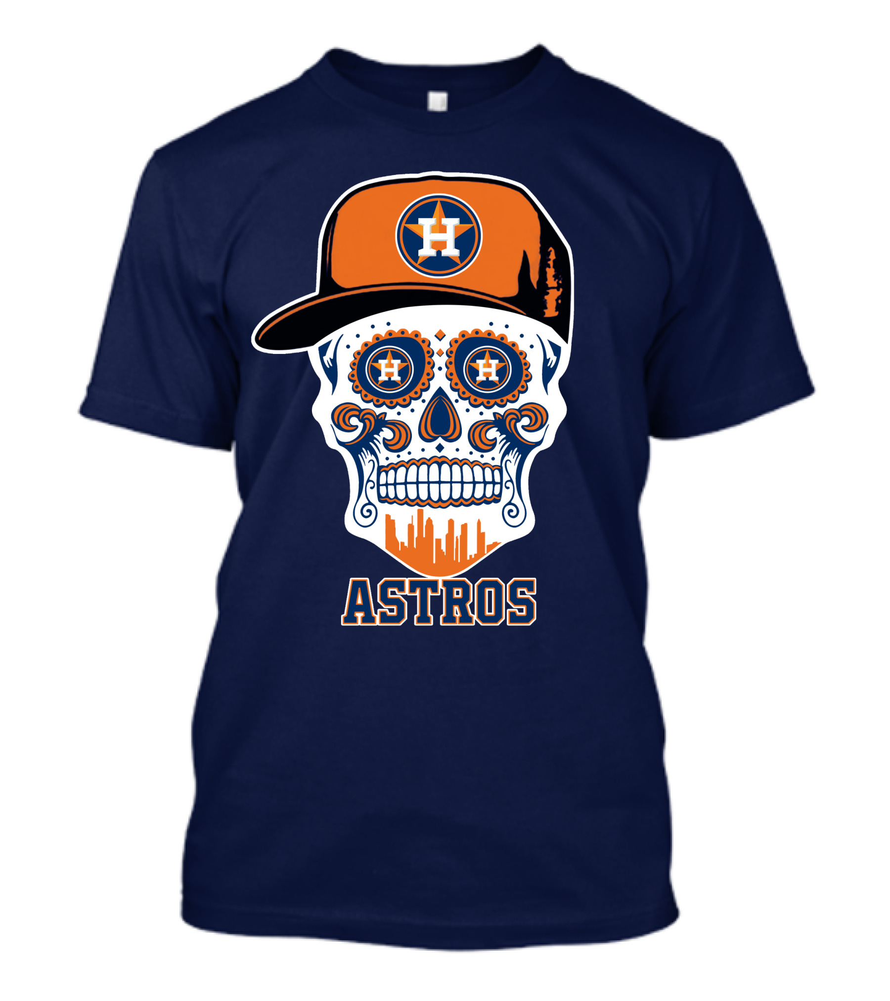 Houston Astros Skull Iconography 331 T-Shirt