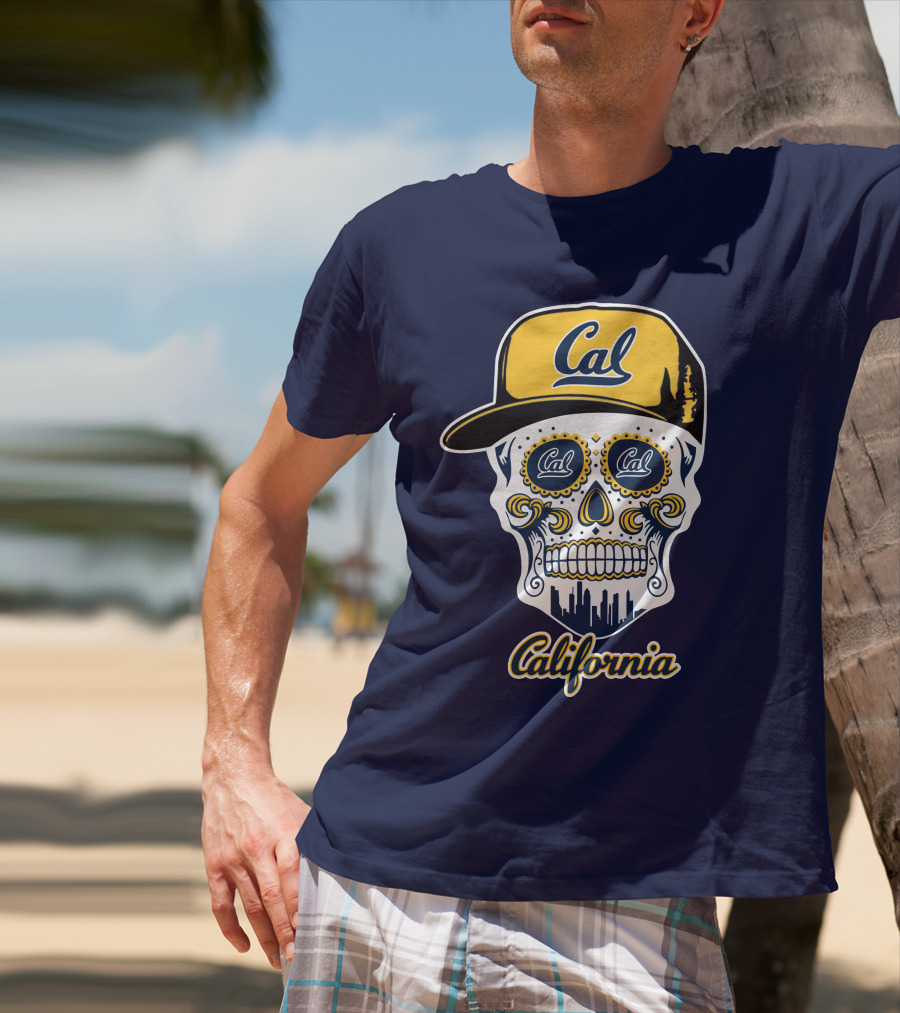 California Cal Bears Skull With Cap T-Shirt