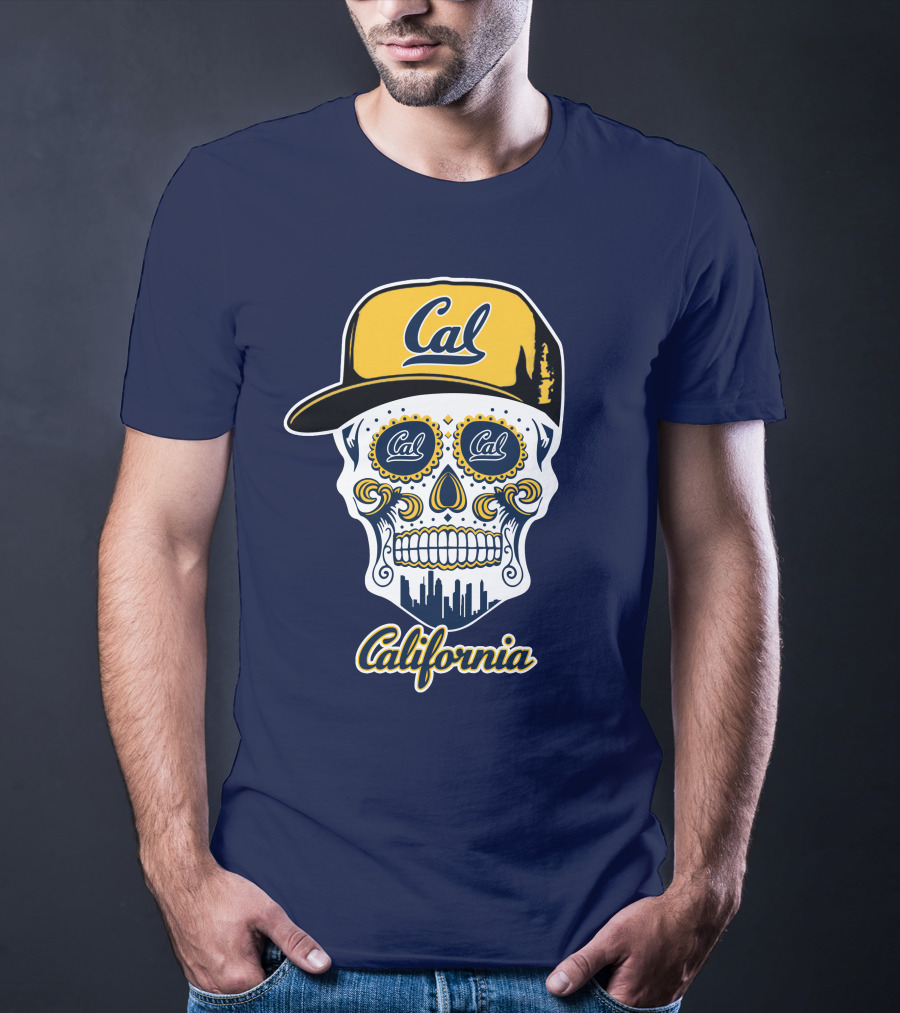 California Cal Bears Skull With Cap T-Shirt