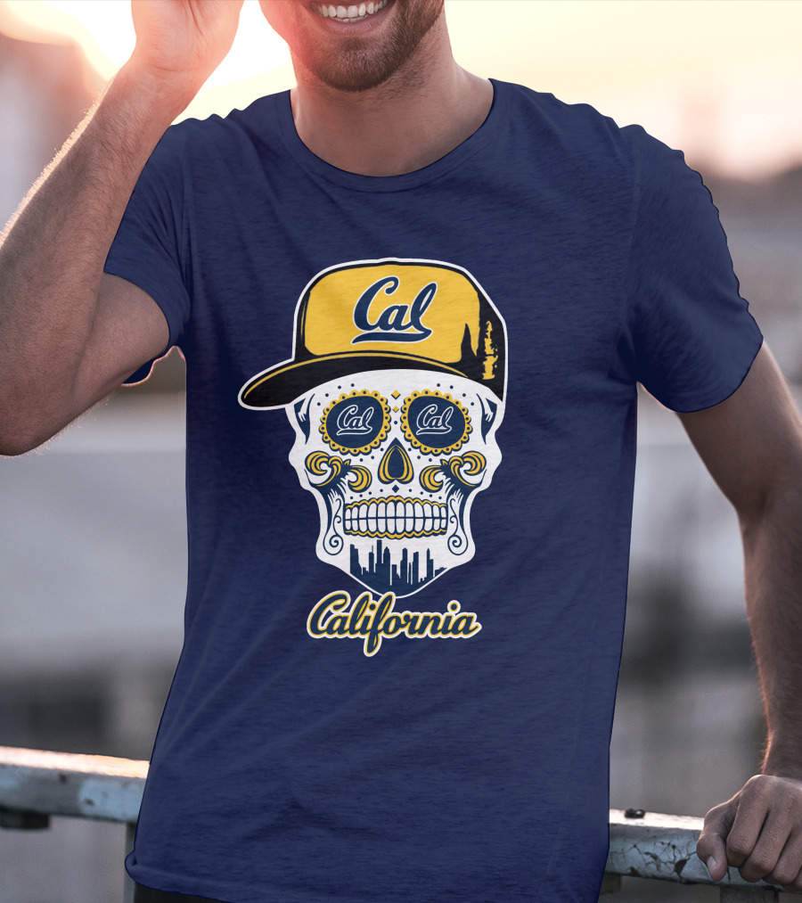 California Cal Bears Skull With Cap T-Shirt