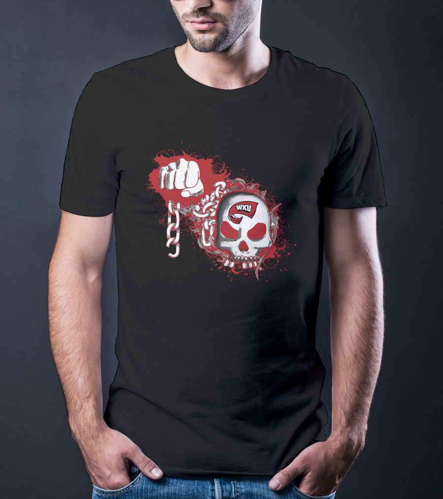 Western Kentucky Hilltoppers Wku Skull And Chains T-Shirt