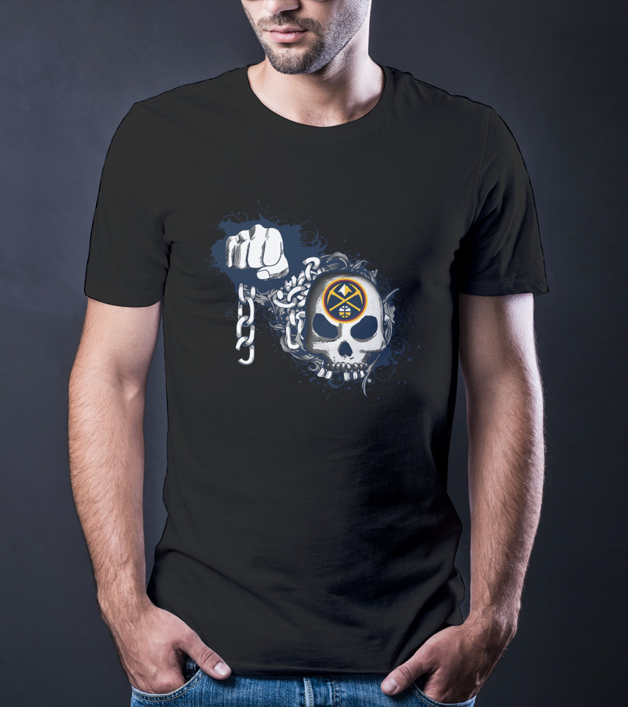 Denver Nuggets Skull And Chains T-Shirt