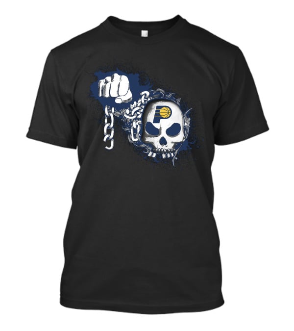 Indiana Pacers Skull Fist Chain T-Shirt