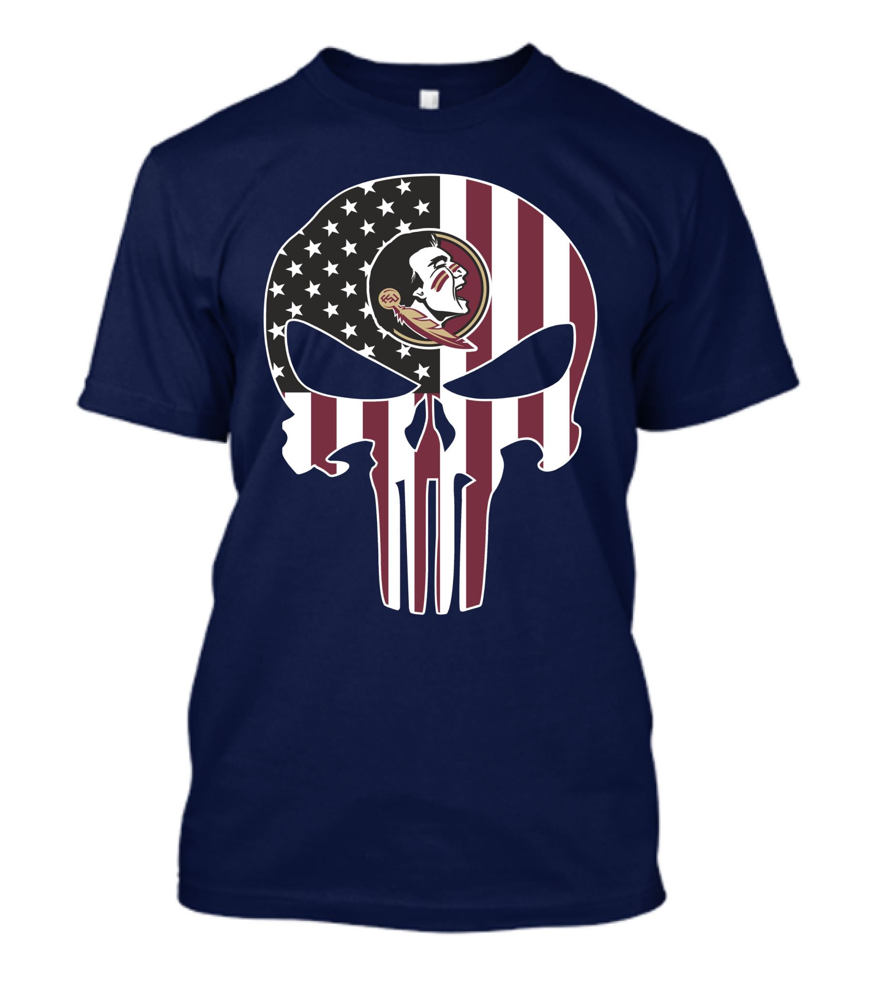 Florida State Seminoles American Flag The Punisher T-Shirt