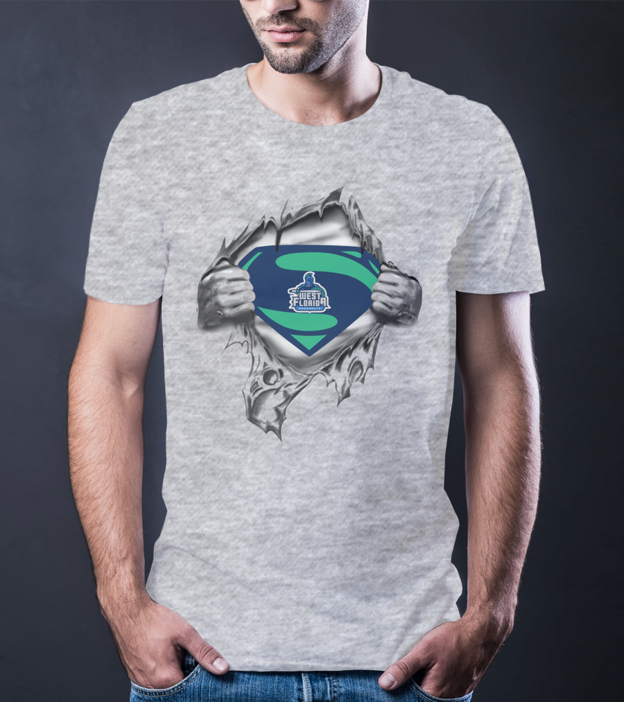 West Florida Argonauts Superman Logo Shield Breakthrough T-Shirt