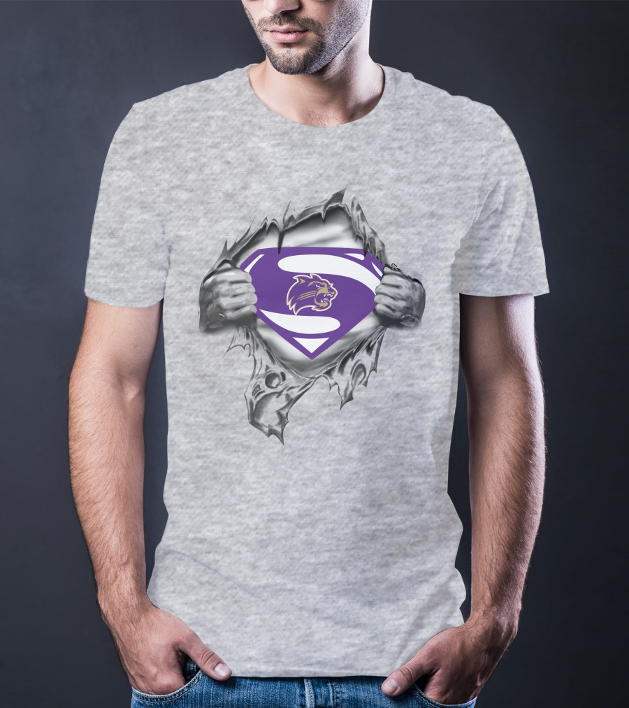 Western Carolina Catamounts Superman Logo Burst T-Shirt