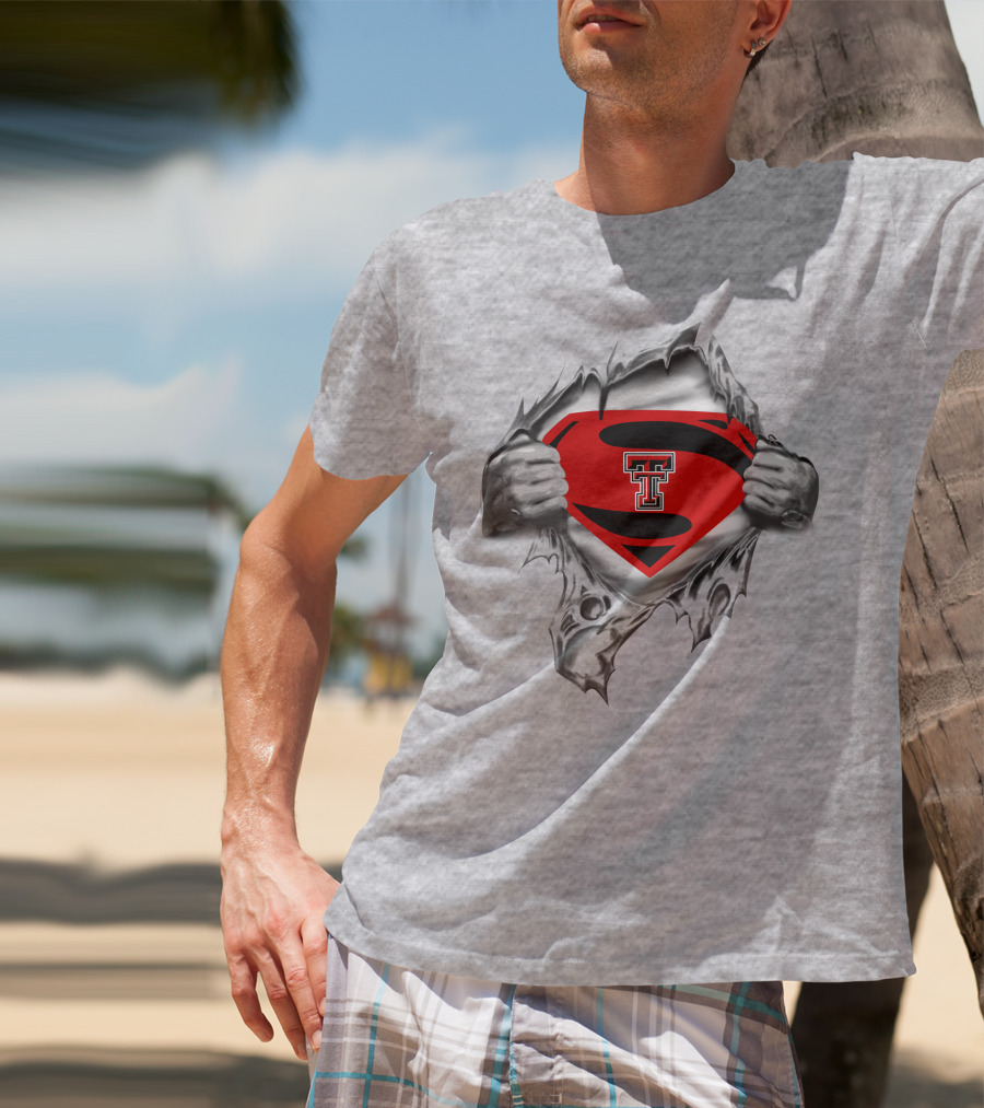 Texas Tech Red Raiders Superman Emblem Revealed T-Shirt