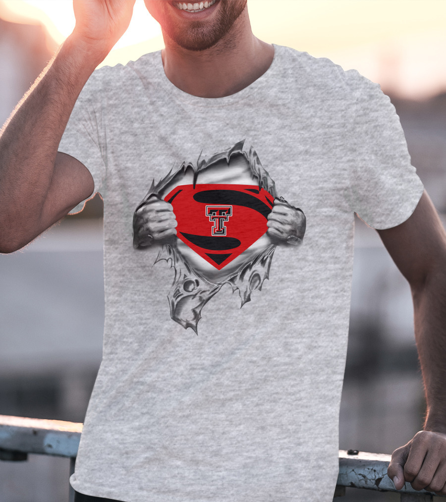 Texas Tech Red Raiders Superman Emblem Revealed T-Shirt