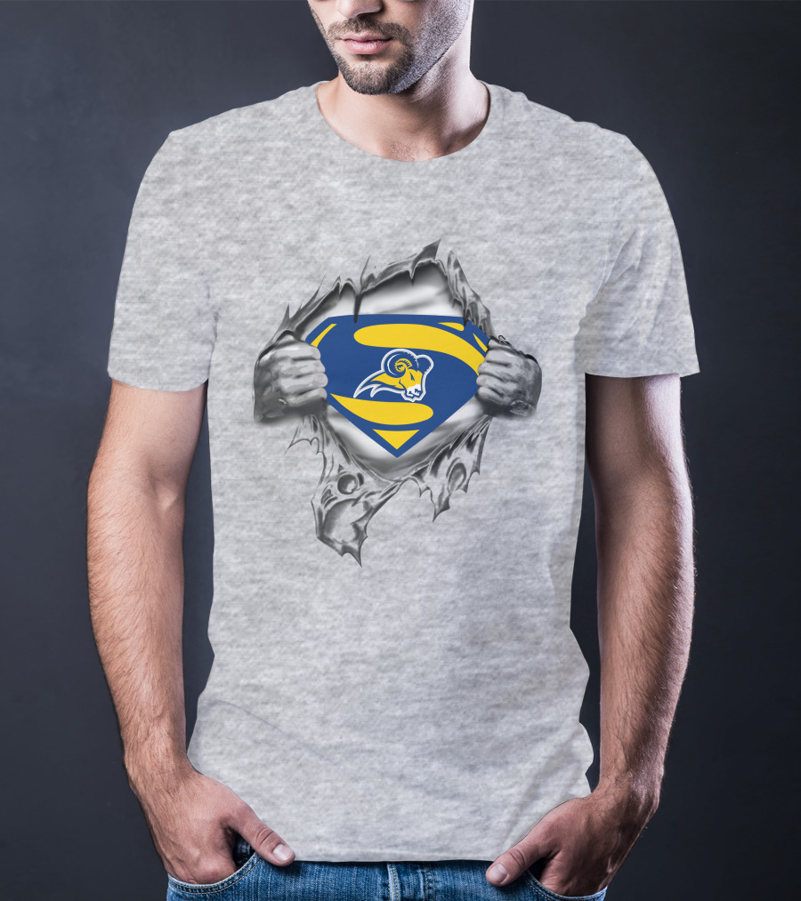 Texas Wesleyan Rams Superman T-Shirt