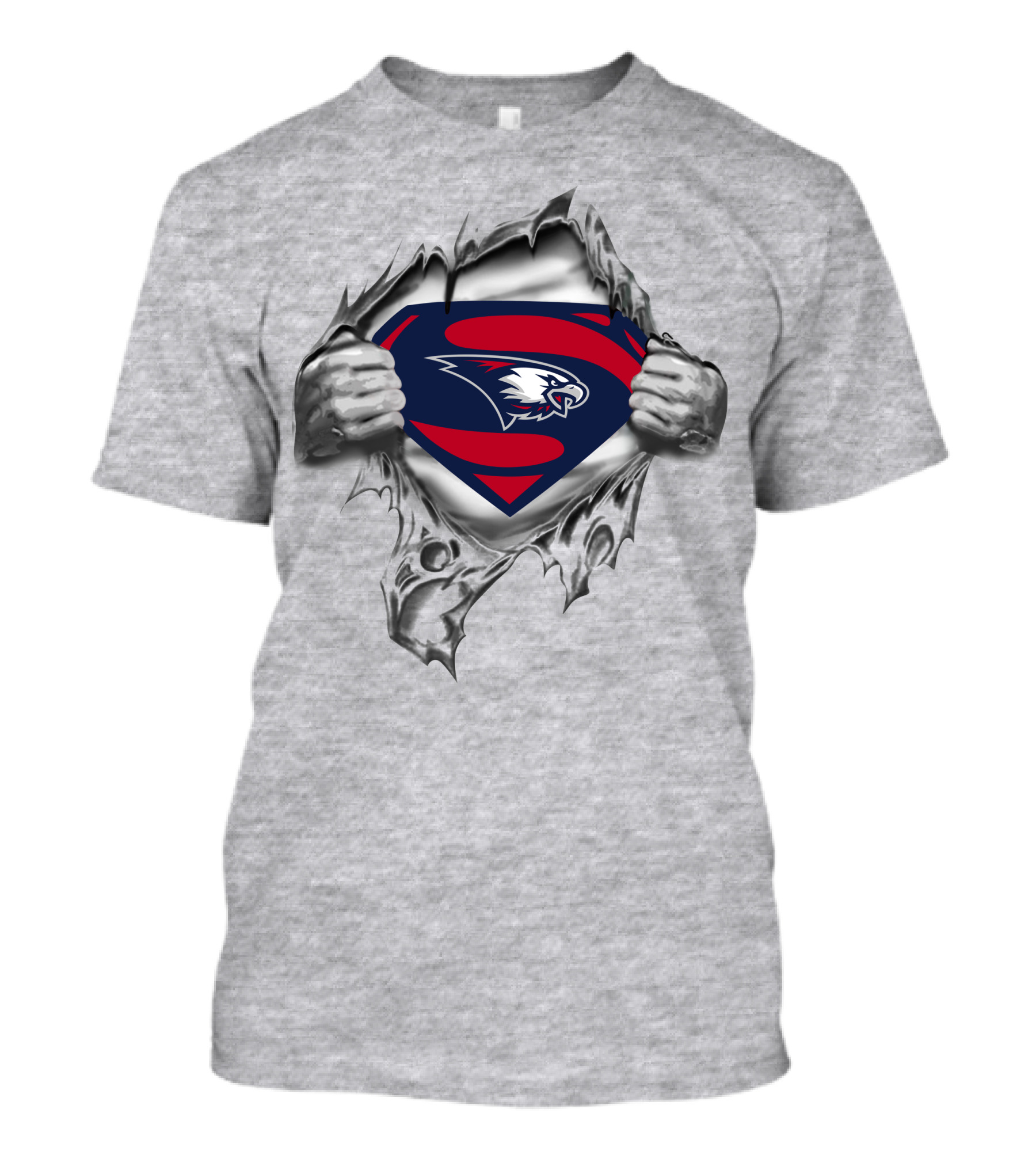 Southern Indiana Eagles Superman Logo Rip T-Shirt