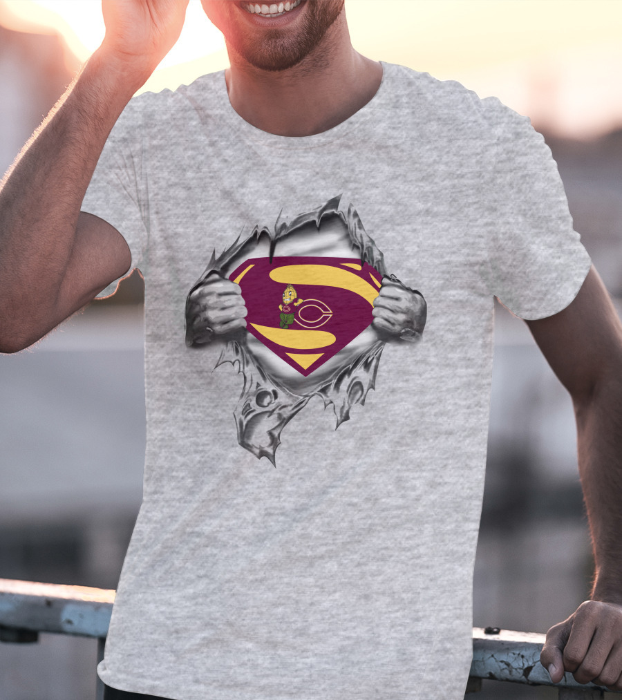 Moorhead Cobbers Superman Logo Rip T-Shirt