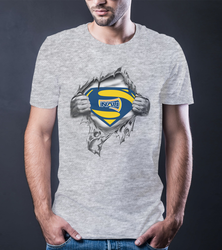Nau Northern Arizona Lumberjacks Superman Emblem 272 T-Shirt