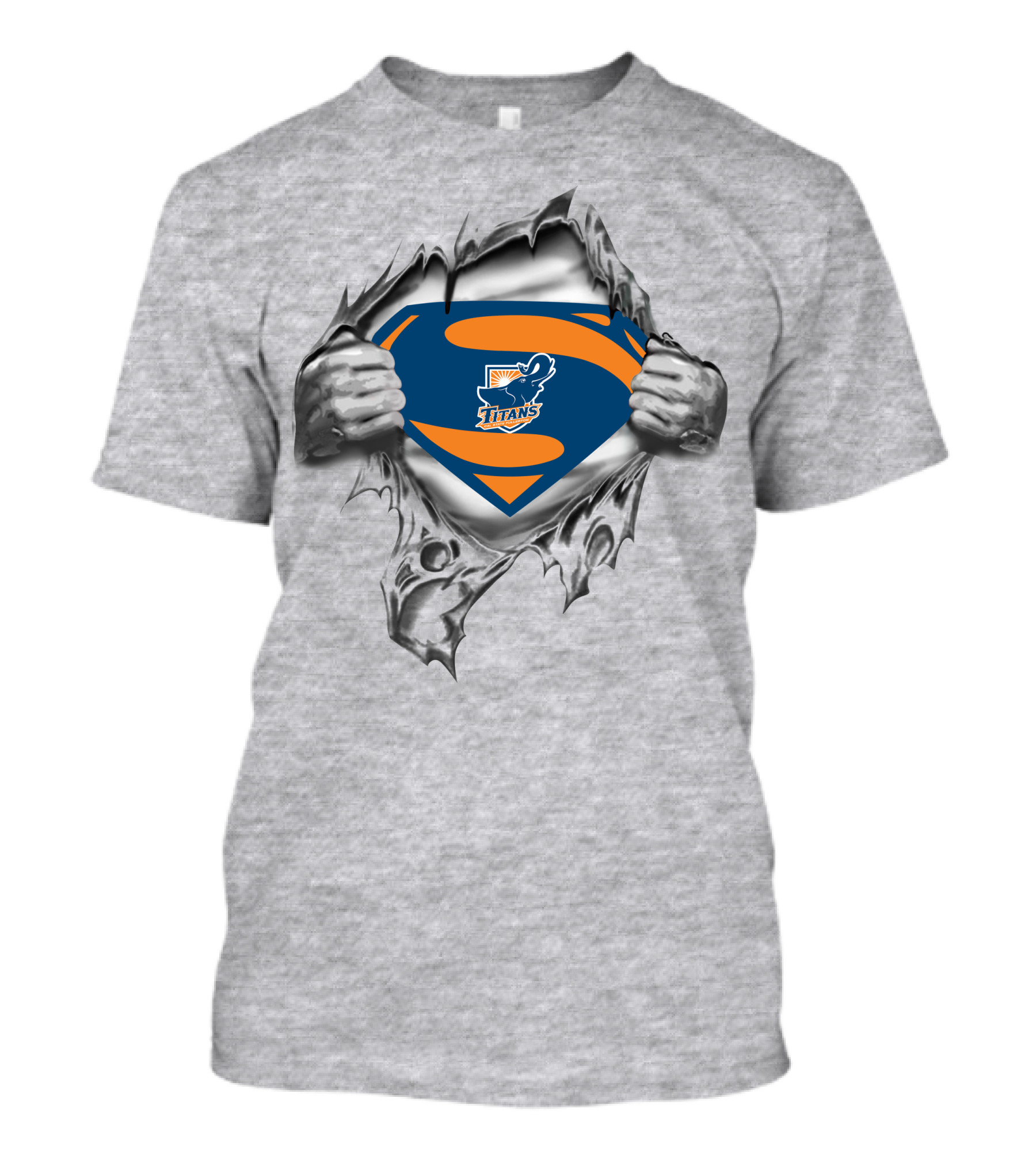 Cal State Fullerton Titans Superman Logo Burst T-Shirt