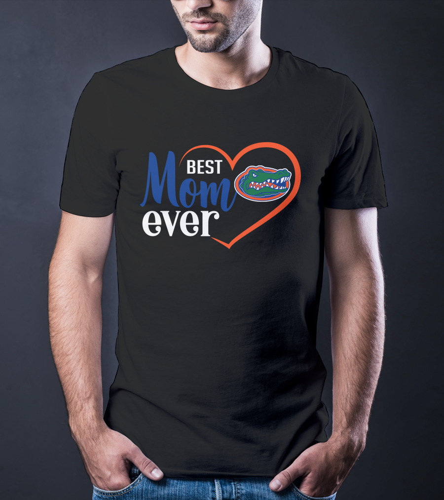 Florida Gators Best Mom Ever Heart T-Shirt