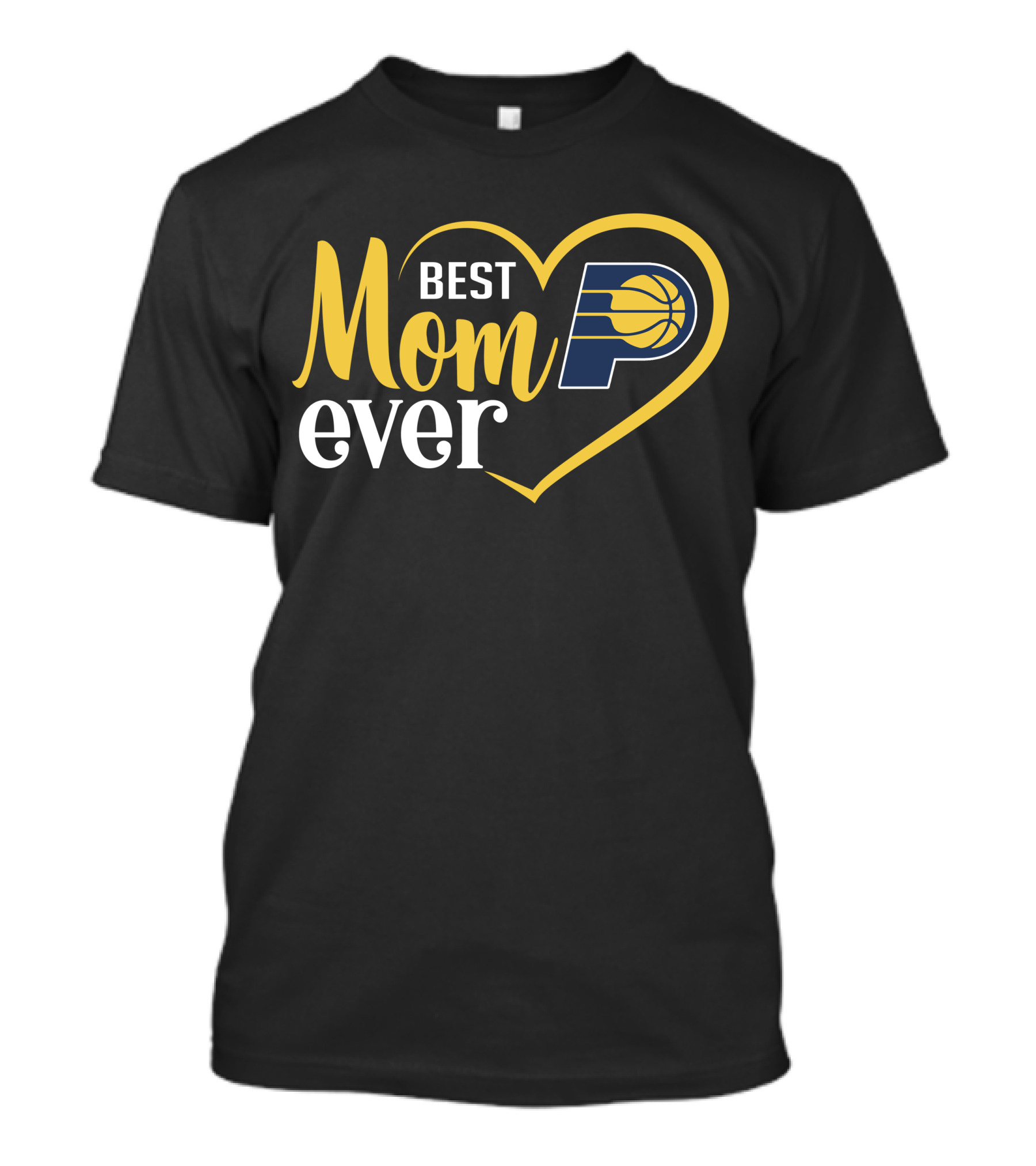 Indiana Pacers Best Mom Ever Heart T-Shirt