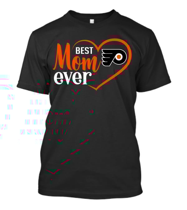 Philadelphia Flyers Best Mom Ever Heart T-Shirt