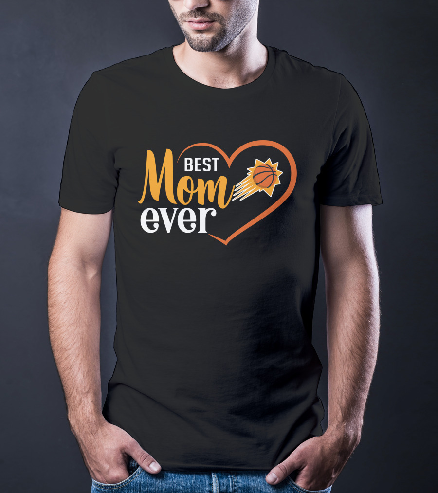 Phoenix Suns Best Mom Ever Basketball Heart T-Shirt